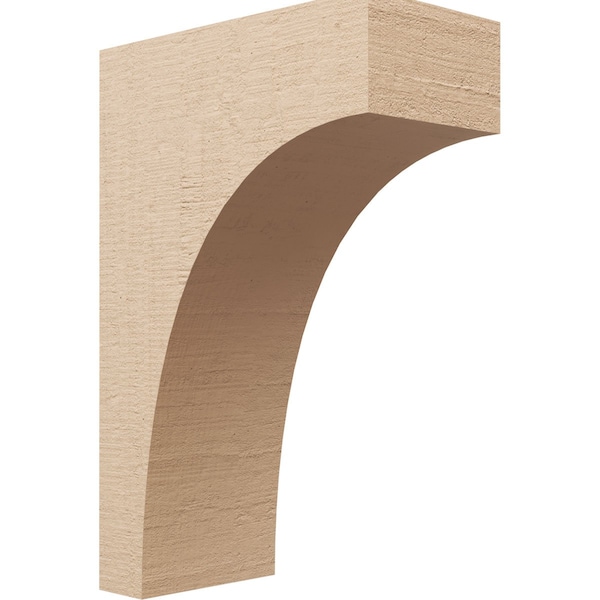 Ekena Millwork 8"W x 16"D x 24"H Classic Stockport Rough Cedar Woodgrain TimberThane Corbel, Primed Tan CORUR08X16X24STORCPR - main